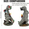 1pc Dinosaur Gnomes Outdoor Garden Decorations, Miniature Dinosaur Gnomes Outdoor Statue For Patio Lawn Yard Decor Housewarming Garden Gift