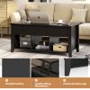 Lift Top Coffee Table with Storage Lower Shelf