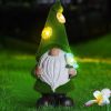 Gnome Night Solar Light Flower Decor Dimming Built-in Photoreceptor System Automatic Garden Decoration Fairy Desk Solar Light