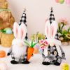 1pc; Easter Bell Rabbit Ear Hat Gnome Doll With Carrot; Easter Ornaments; Holiday Accessory; Birthday Party Supplies; Room Decor; Easter Gifts; Home D