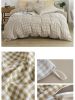 Simple Style Bedding 4 Piece Quilt Cover Sheet Pillowcase Cotton Spring Summer Autumn Winter Solid Two-color Student Dormitory