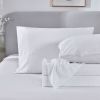 3-4 Piece Vintage Colored Sheets Set Ultra Soft Microfiber Bed Sheets & Pillowcase with Natural Wrinkle Texture