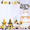 Bumble Bee Gnome Plush Mr and Mrs Honeybee Spring Gnomes Plushie Ornaments