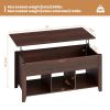 Lift Top Coffee Table with Storage Lower Shelf