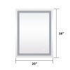 Frameless Rectangular LED Light Bathroom Vanity Mirror