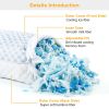 Cooling Memory Foam Pillow Ventilated Soft Bed Pillow w/ Cooling Gel Infused Memory Foam 2Pcs Queen Size