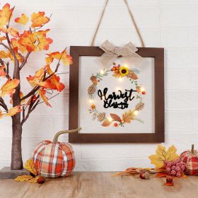 Light Wooden Decorative Photo Frame Home Decoration (Option: Garland Style)