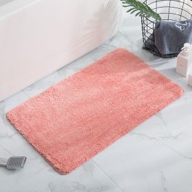 Floor Mat Absorbent Bathroom Non-slip Mat (Option: Pink-40x120CM)