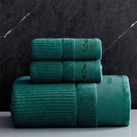 Hotel Style High-end Towels And Bath (Option: Emerald Green-80x 160)